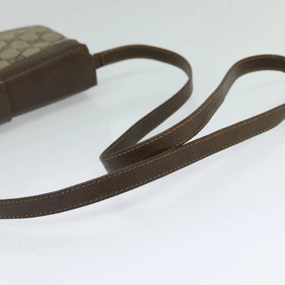 GUCCI GG Supreme Web Sherry Line Bag PVC Beige Gold 10 02 037 Auth 119034 - Picture 8 of 16